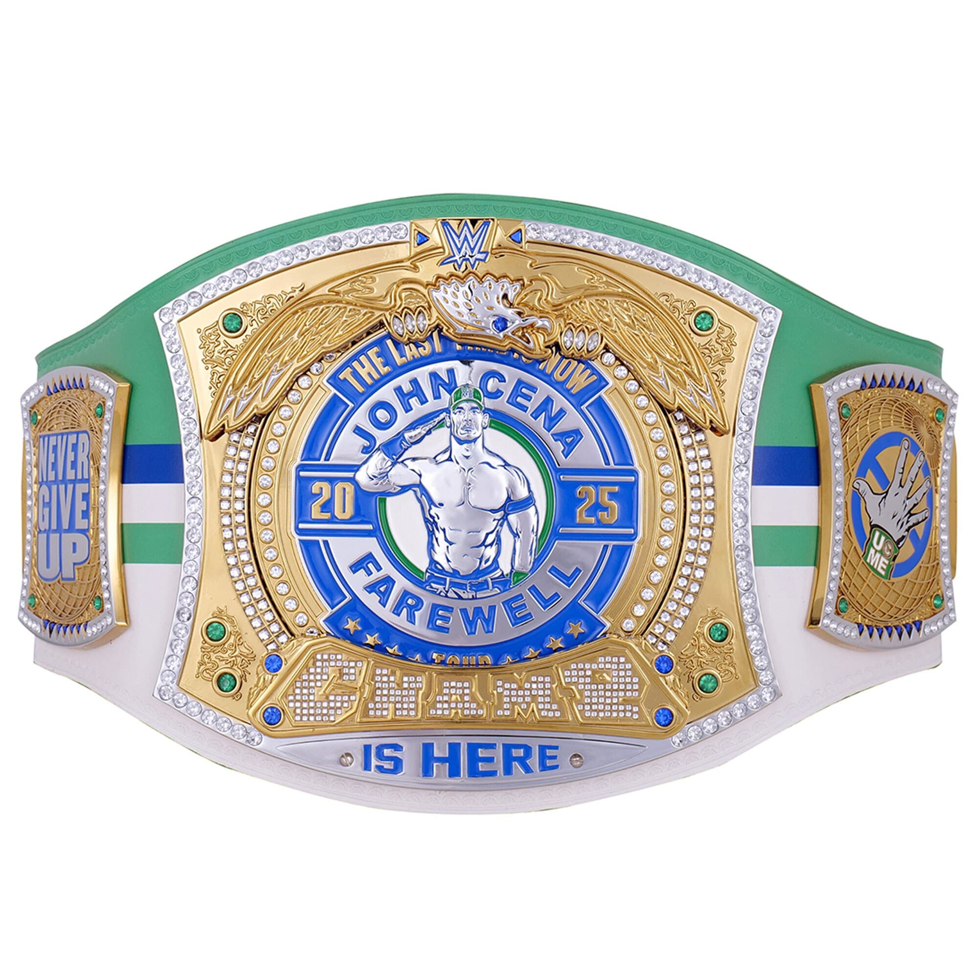 John Cena Farewell Tour 2025 Dallas WWE Championship Spinner Replica Title Belt