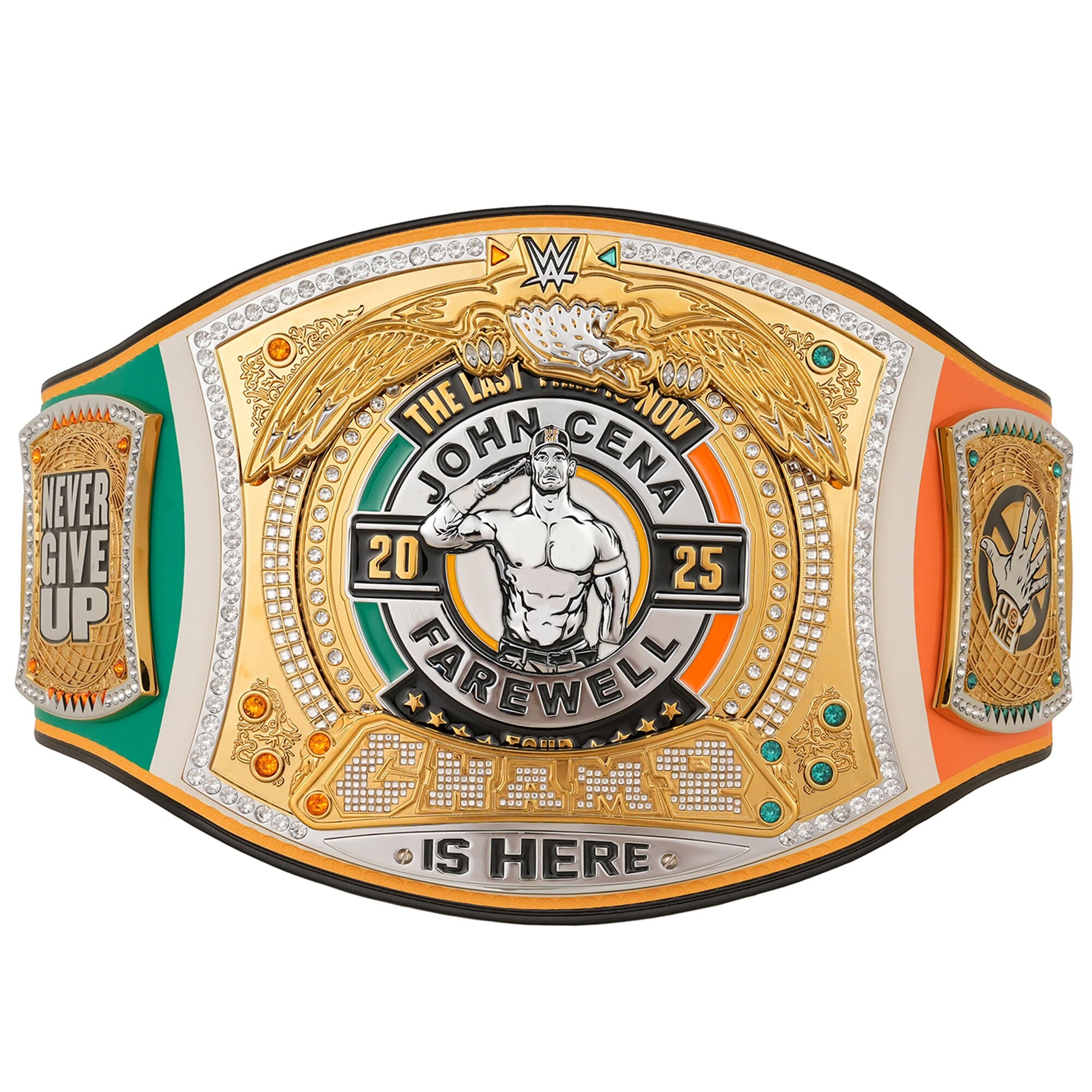 John Cena Farewell Tour 2025 Dublin Spinner Championship Replica Title Belt