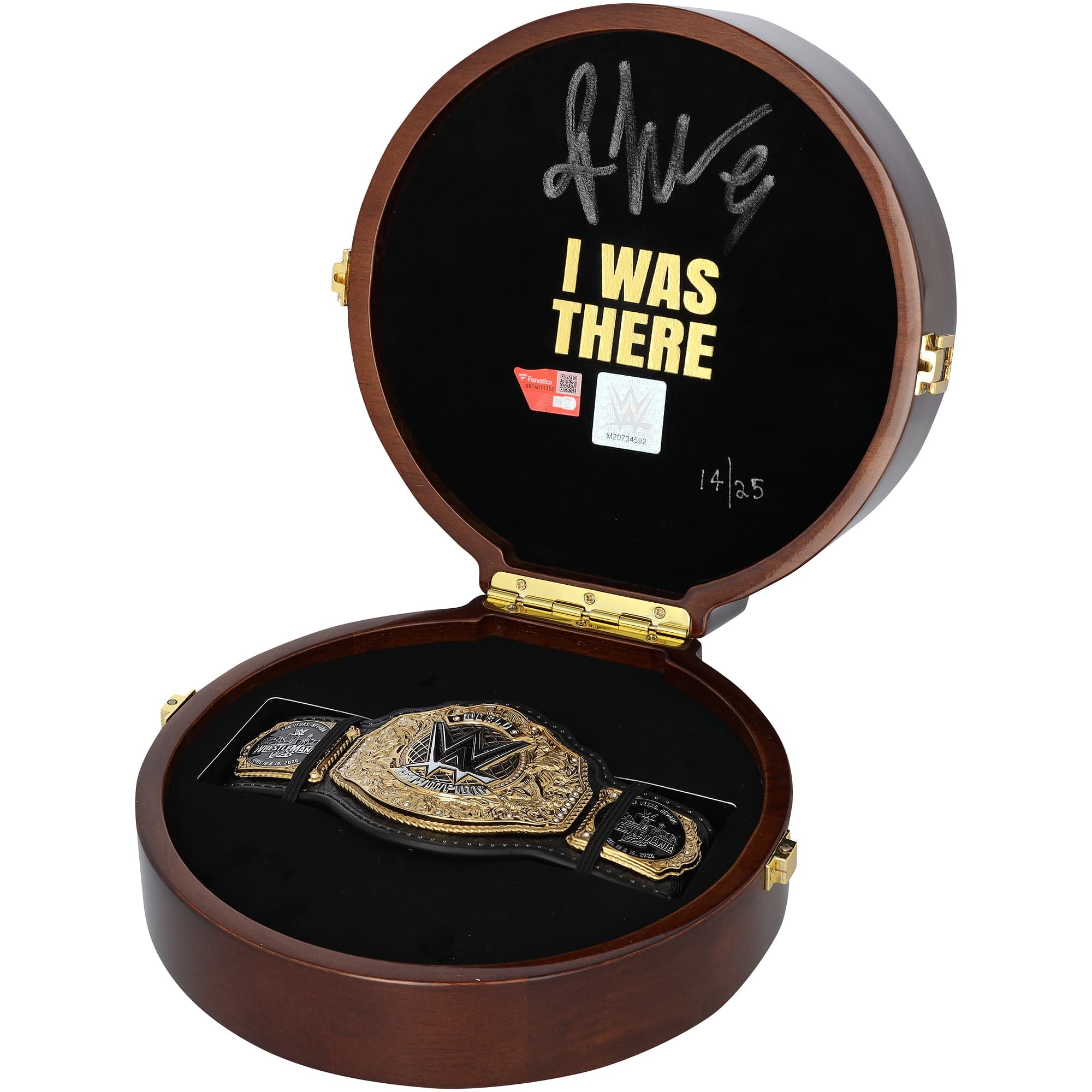 WrestleMania 42 Poker Table Mini Title Belt