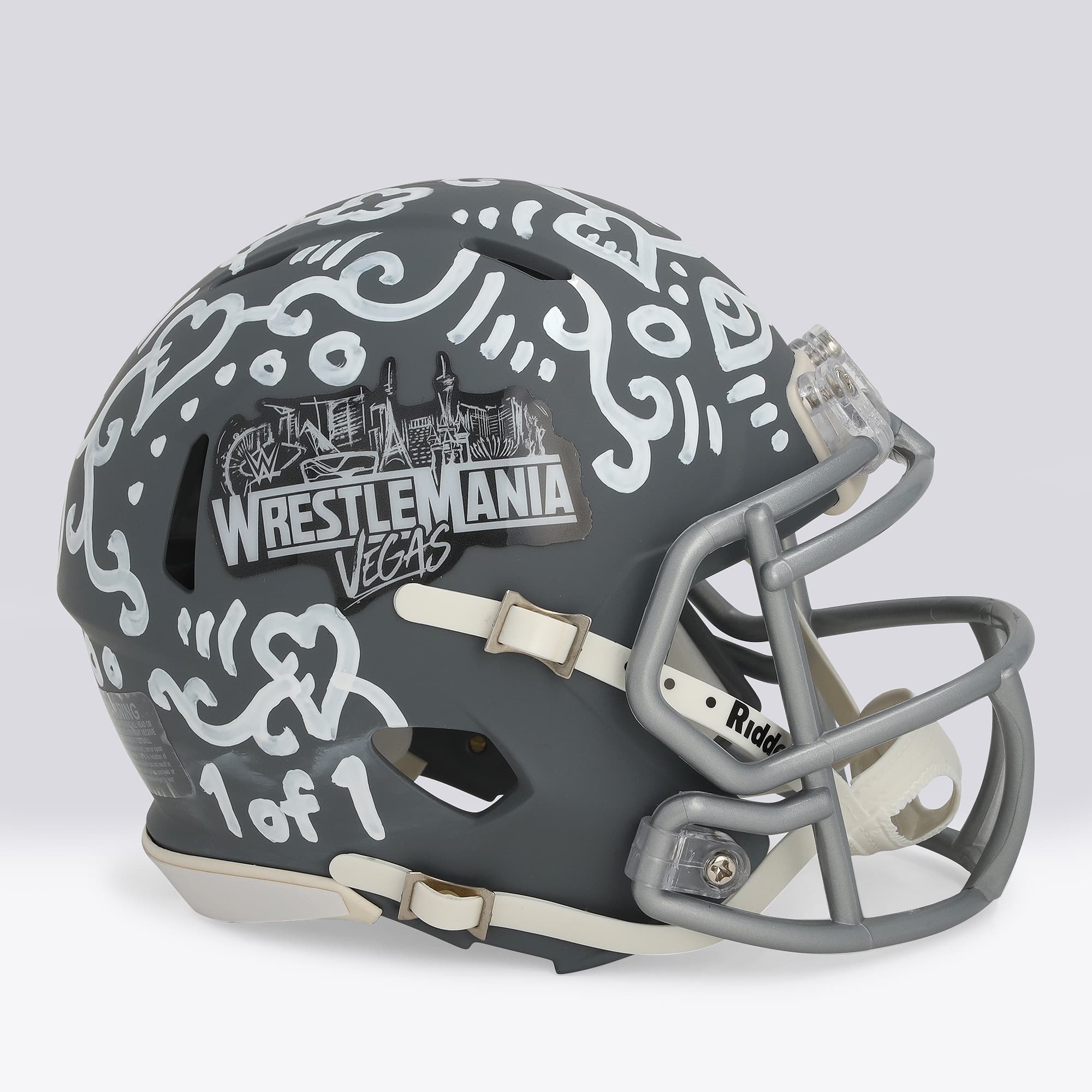 WrestleMania 42 Slate Riddell Mini Speed Helmet