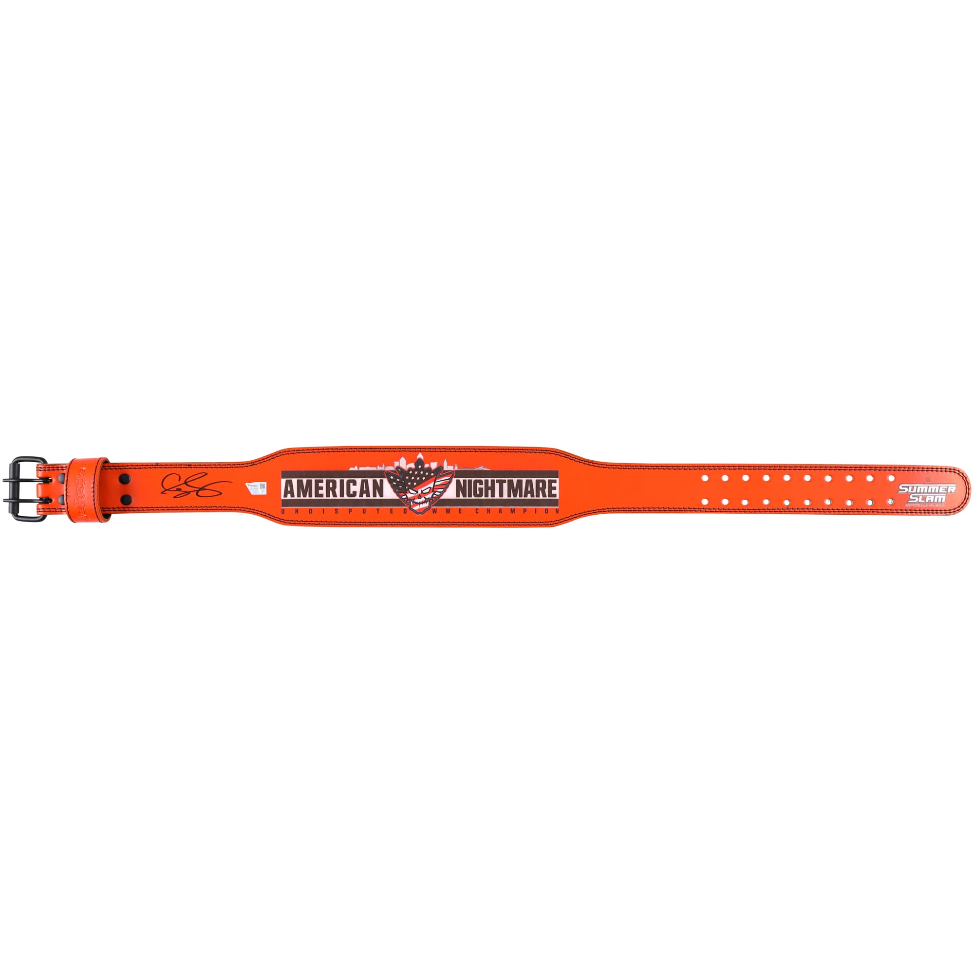 WWE 2024 SummerSlam Weight Lifting Belt Orange