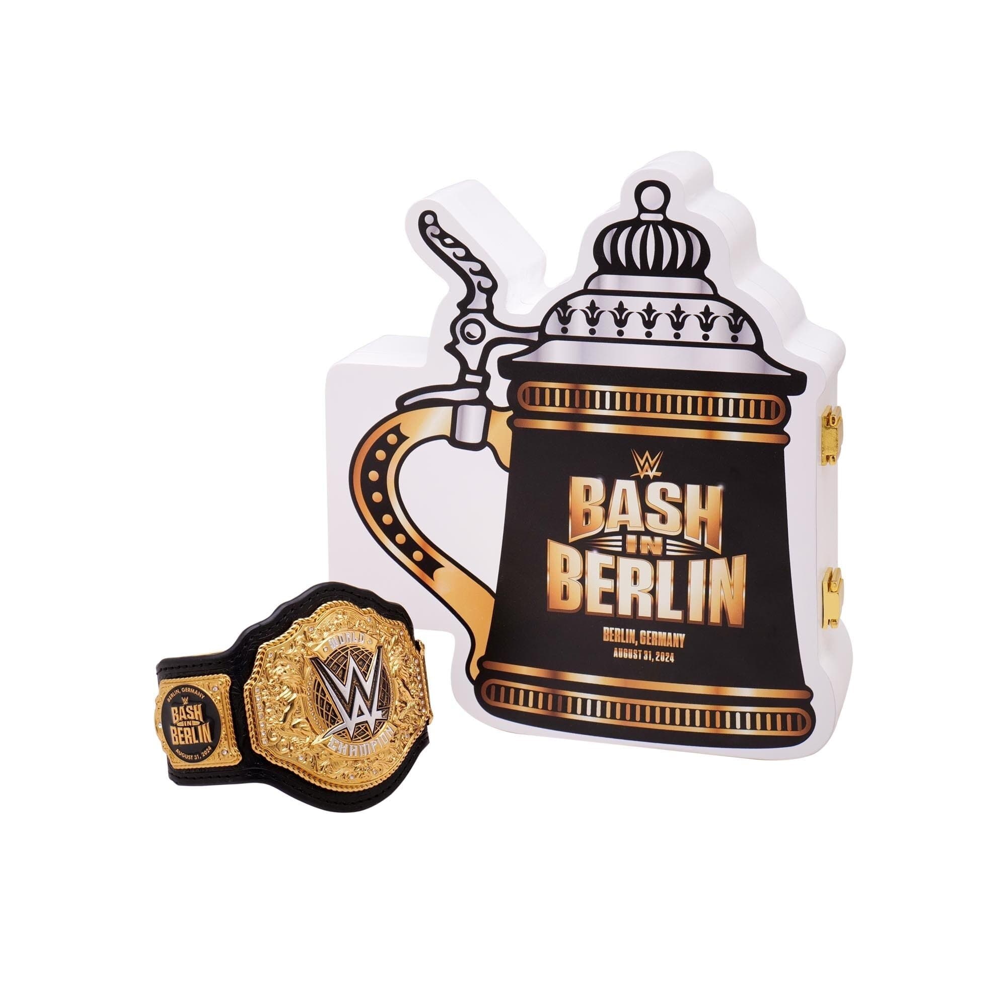 WWE Bash in Berlin Stein Special Edition Mini Title Belt Box Set