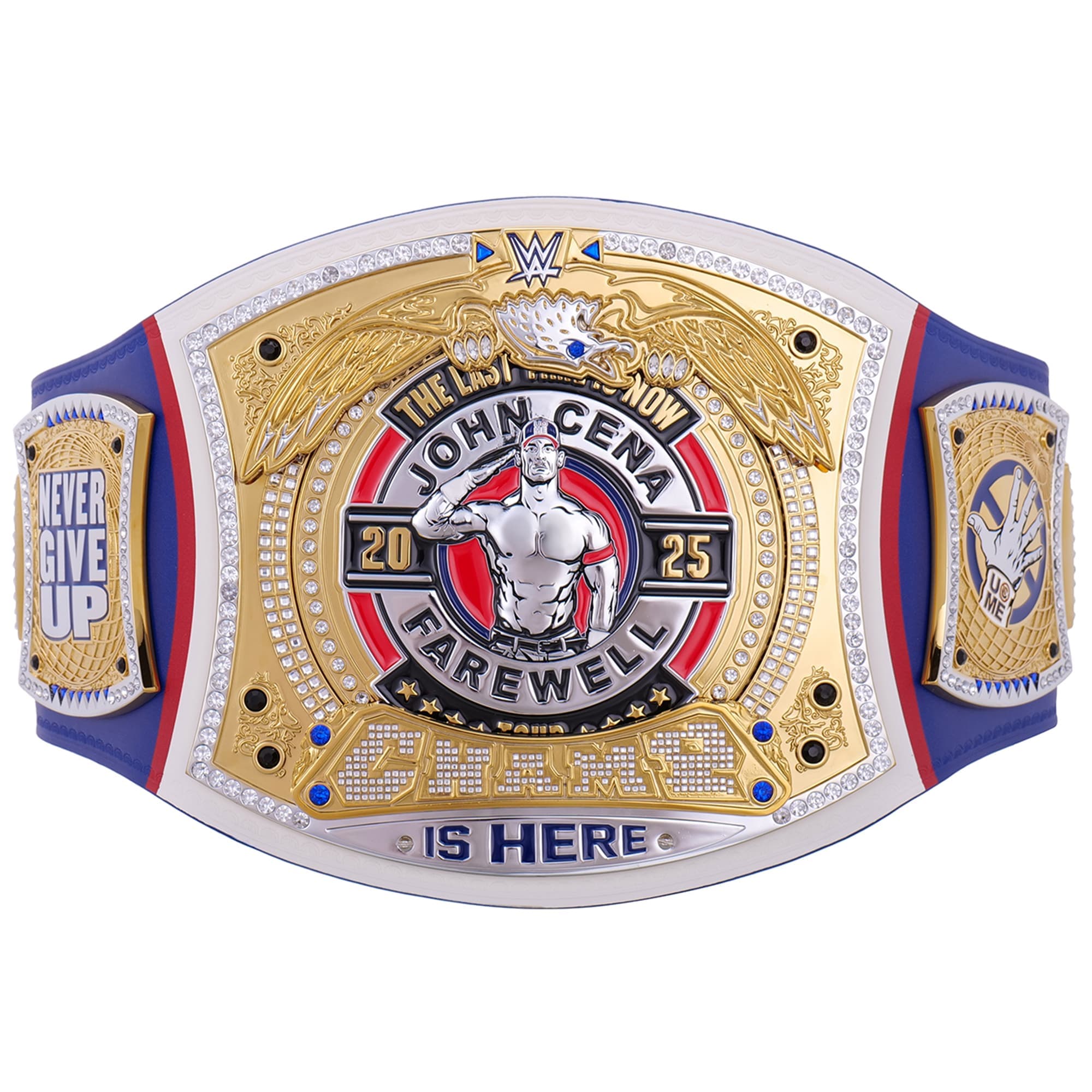 John Cena Farewell Tour SummerSlam 2025 Blue Spinner Championship Replica Title Belt