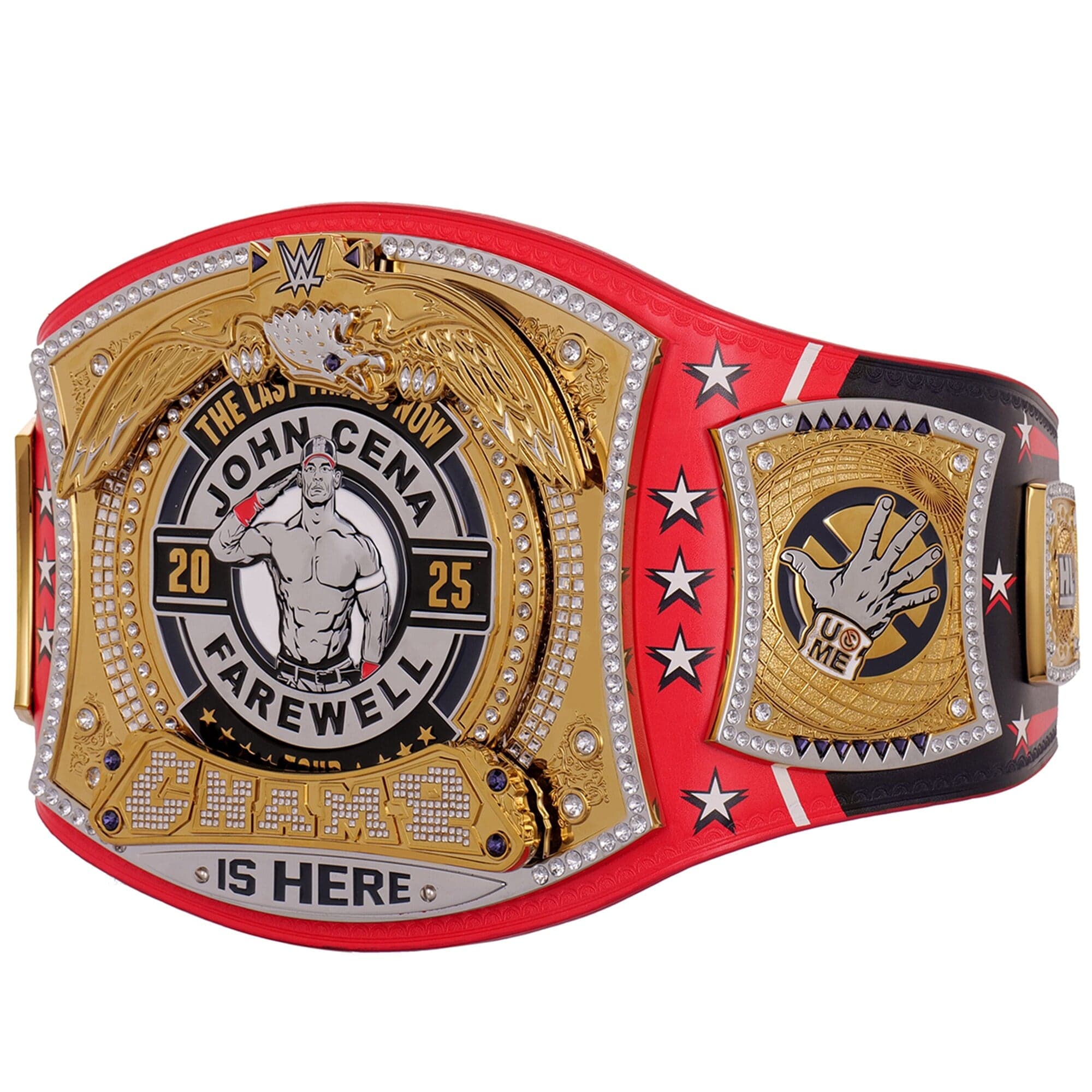 John Cena Farewell Tour 2025 Washington Spinner Championship Replica Title Belt