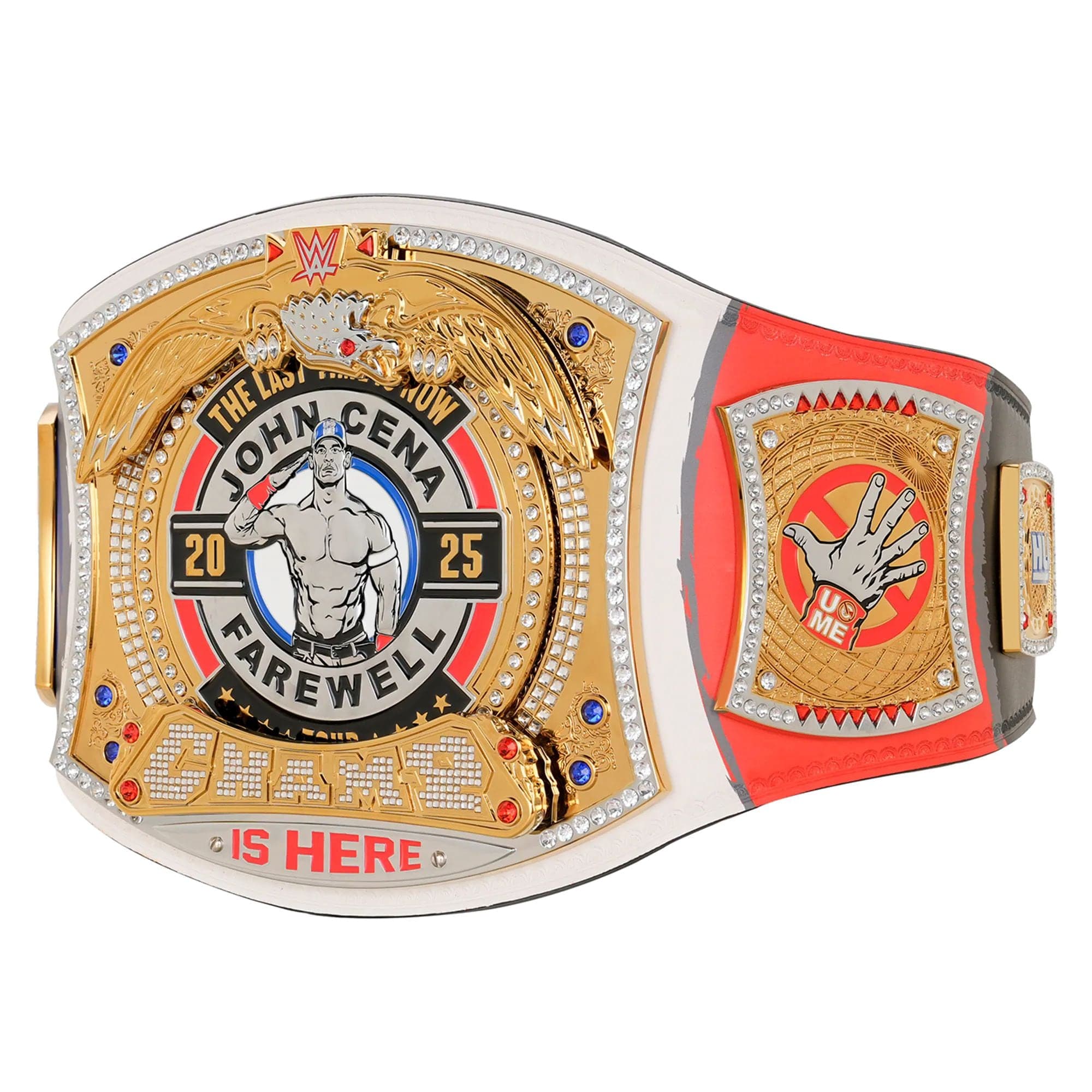 WWE John Cena Farewell 2025 Paris Spinner Championship Replica Title Belt
