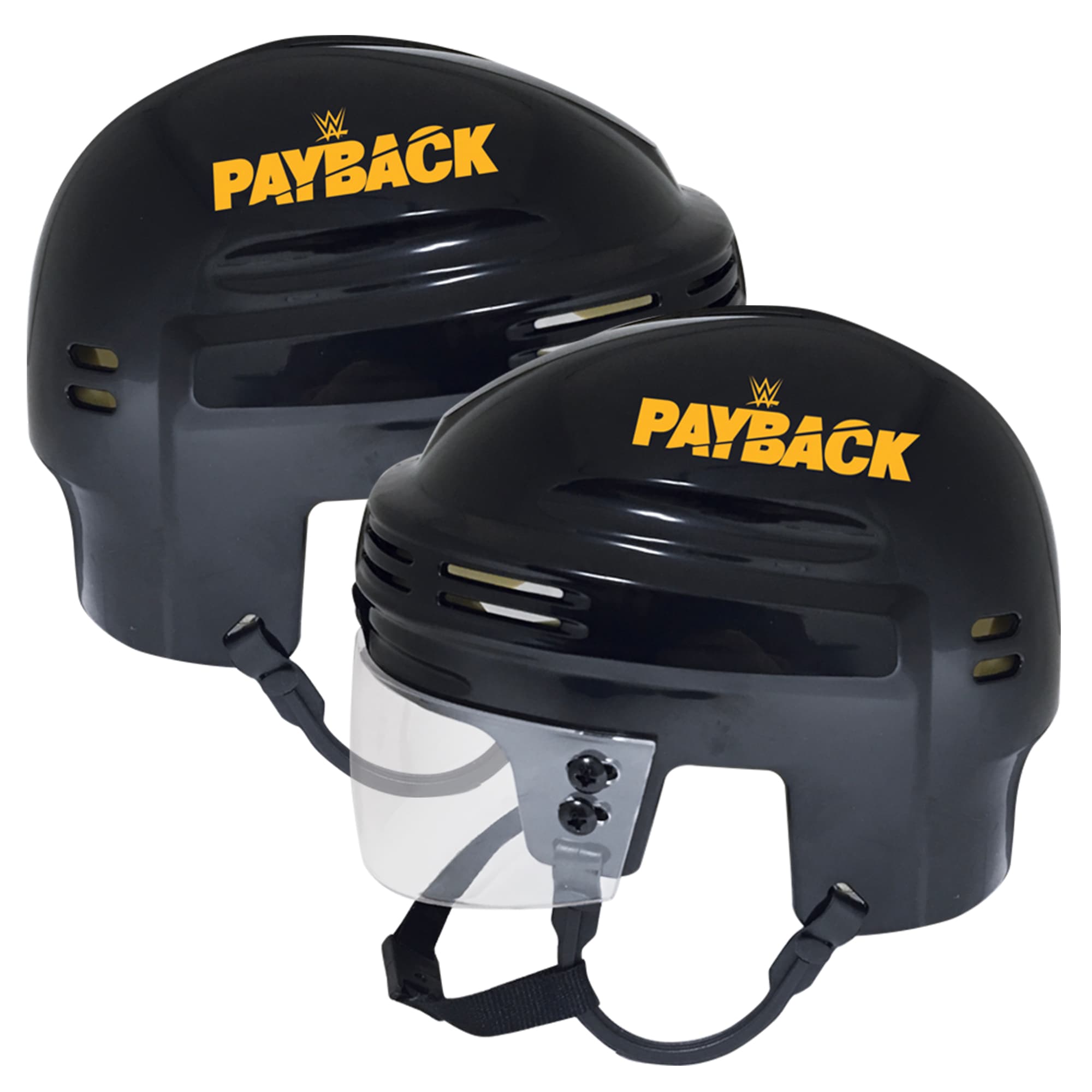 WWE Payback 2023 Sportstar Black Hockey Mini Helmet