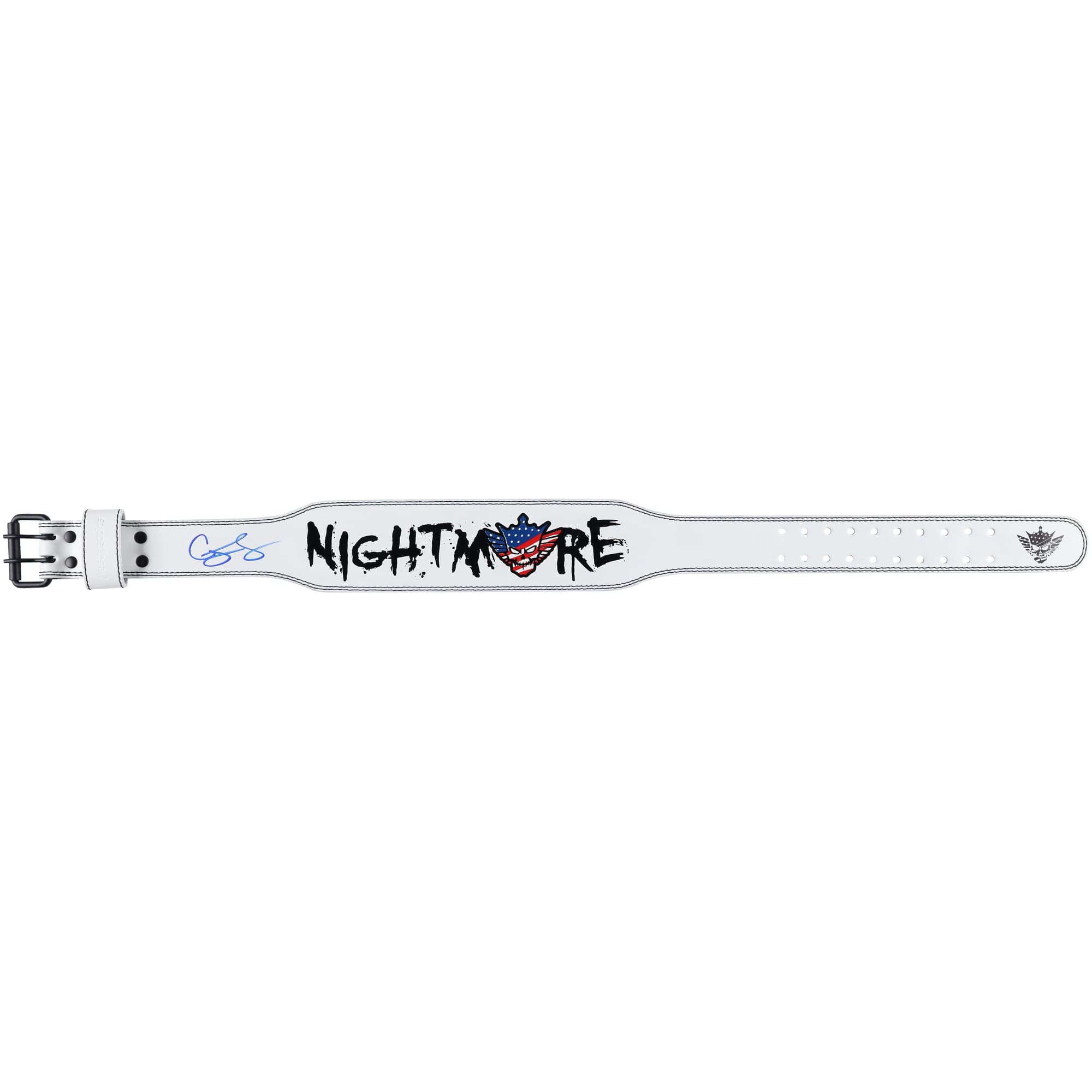 WWE x Fanatics Authentic White American Nightmare Weightlifting Belt
